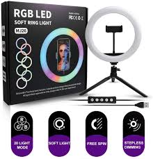 RGB LED SOFT RING LIGHT MJ33